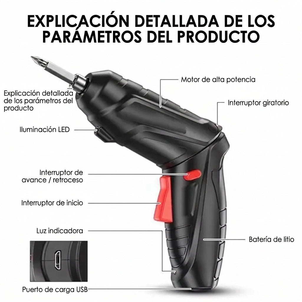 Desarmador Eléctrico 45 en 1